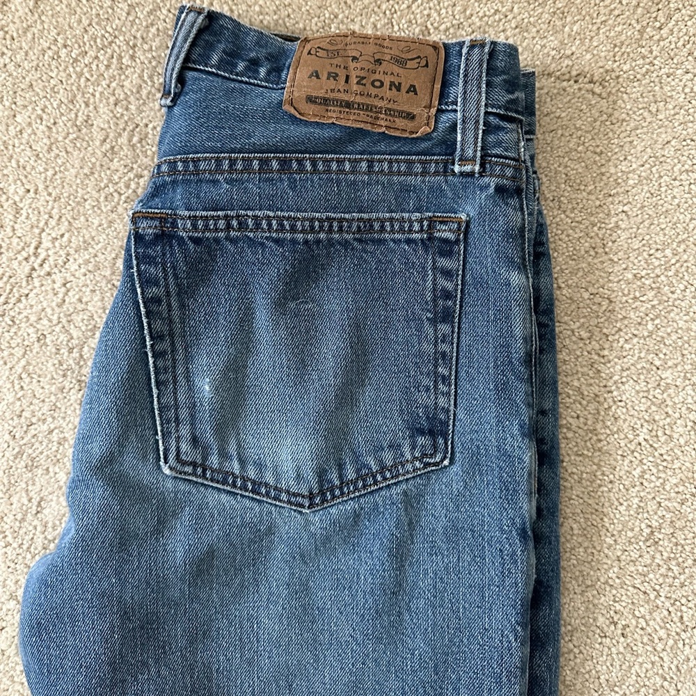 Vintage Arizona jeans 33x30 medium blue wash, high rise